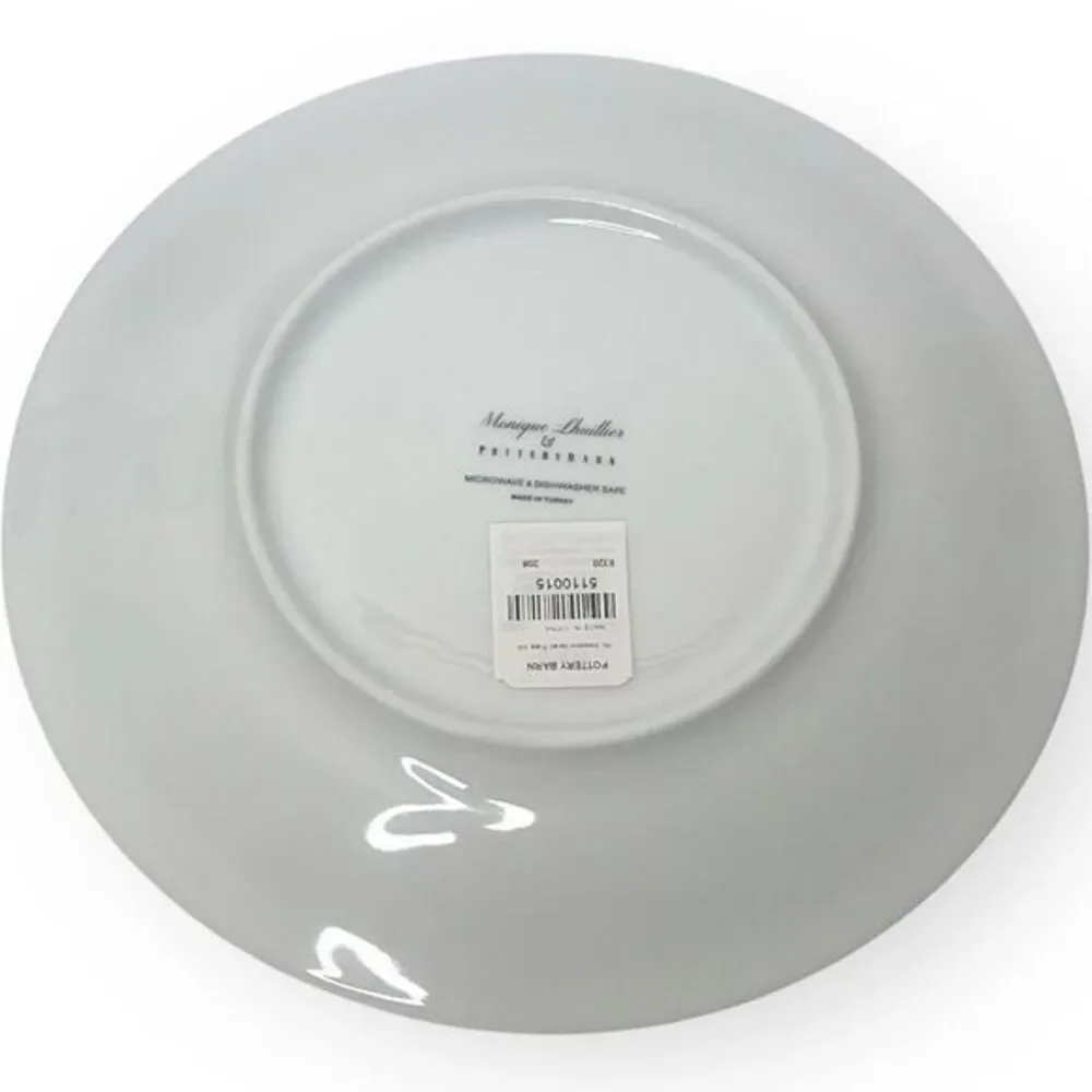 POTTERY BARN Monique Lhuillier‎ RETIRED Meadow Pattern Salad Plates Set of 4